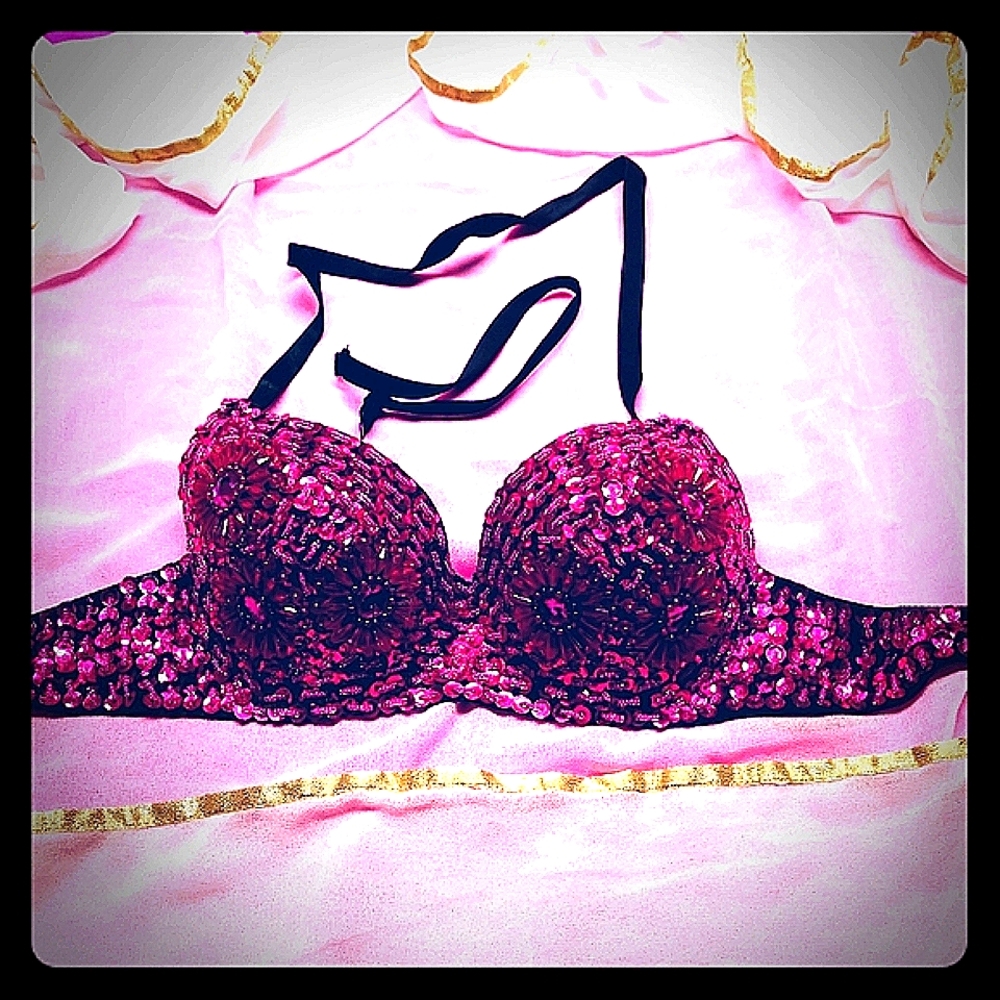 Bellydance, Zumba, Rave, Bollywood beaded and sequined bra nwt